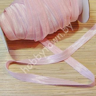 Тесьма эластичная 15мм (цв.светло-розовый) 1 м